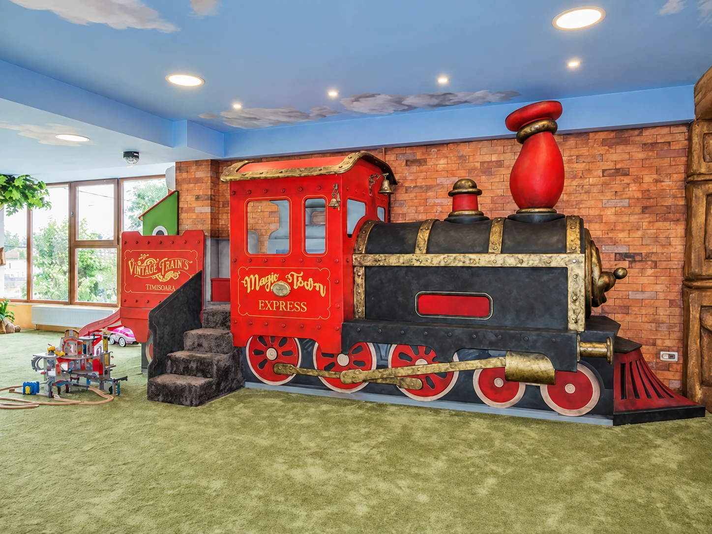 Locomotiva de joacă Magic Town Express